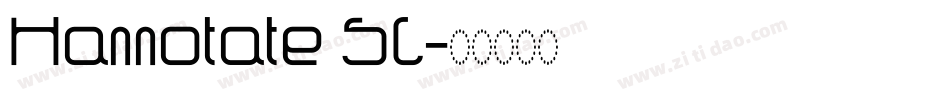 Hannotate SC字体转换